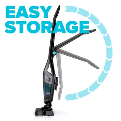 Niceboy ION Hurricane F7 - Kabelloser Stielstaubsauger 3in1 150W/2200 mAh schwarz
