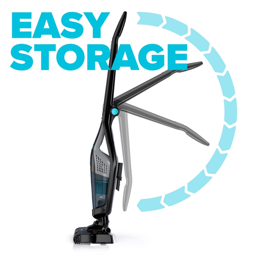 Niceboy ION Hurricane F7 - Kabelloser Stielstaubsauger 3in1 150W/2200 mAh schwarz