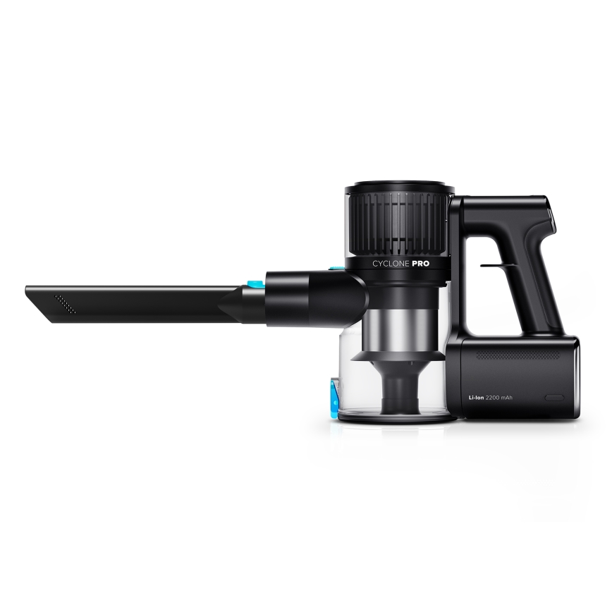 Niceboy ION Hurricane H9 - Flexibler kabelloser Stielstaubsauger 2in1 400W/2200 mAh schwarz