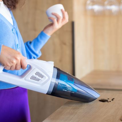 Niceboy ION Hurricane R1 - Aspirateur à main rechargeable 50W/2200 mAh blanc/bleu