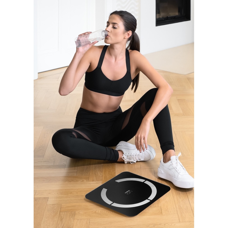 Niceboy ION SmartScale - Digitale Smart-Personenwaage 3xAAA schwarz