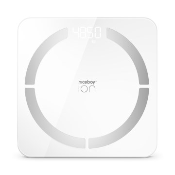 Niceboy ION SmartScale - Digitale Smart-Personenwaage 3xAAA weiß