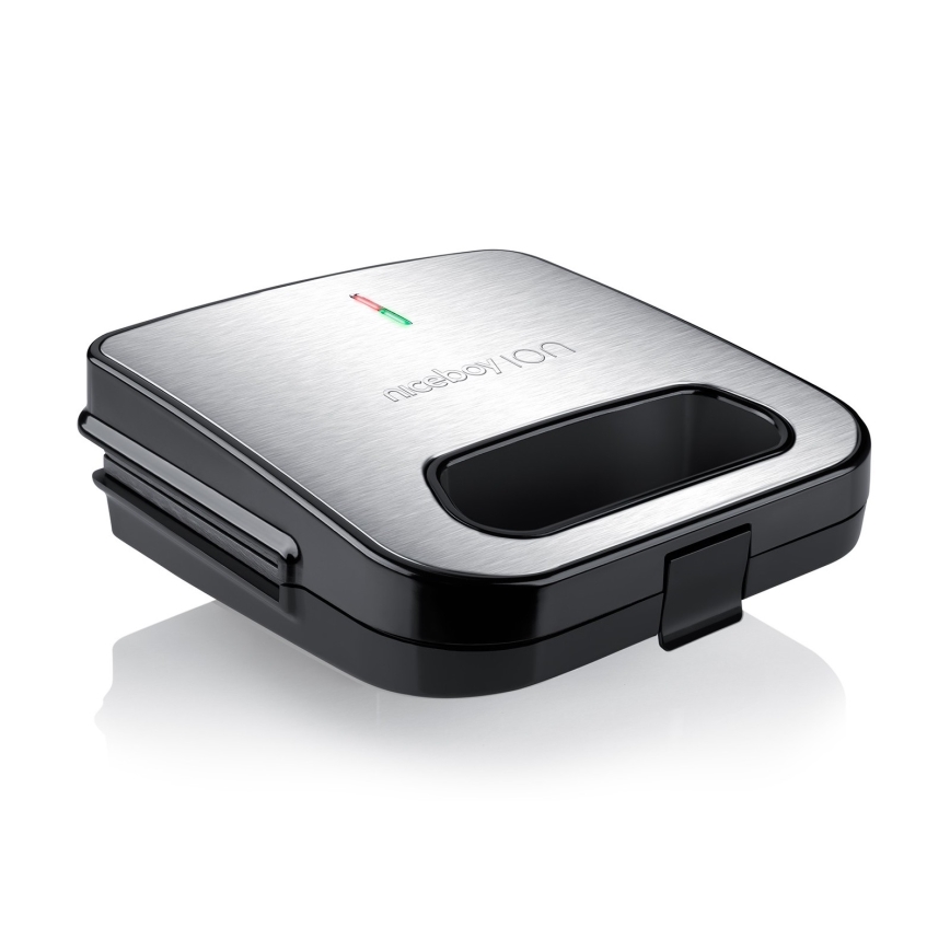 Niceboy ION Snacker S1 - Sandwichmaker 750W/230V matt Chrom/schwarz