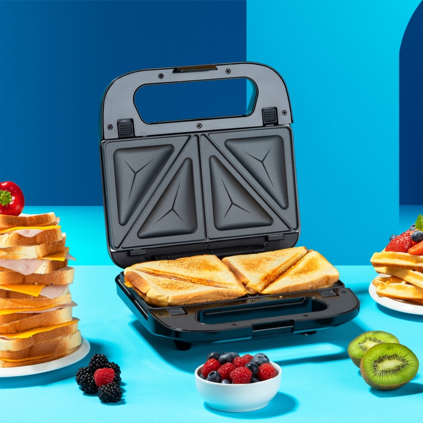 Niceboy ION Snacker S3 - Sandwichmaker 3in1 750W/230V Edelstahl/schwarz
