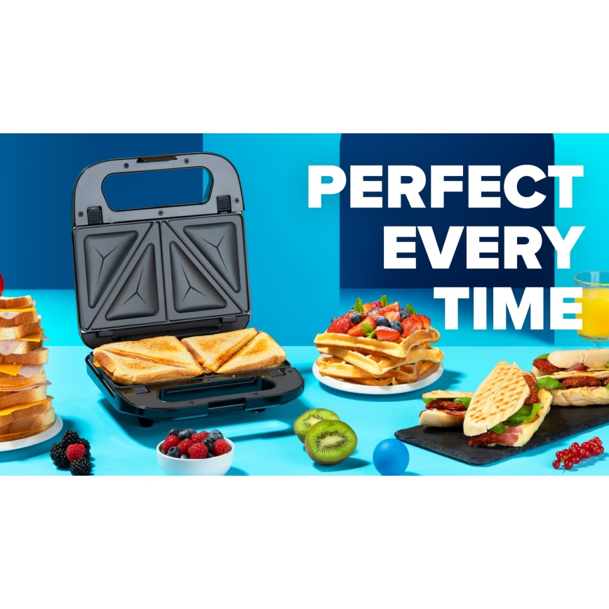 Niceboy ION Snacker S3 - Sandwichmaker 3in1 750W/230V Edelstahl/schwarz