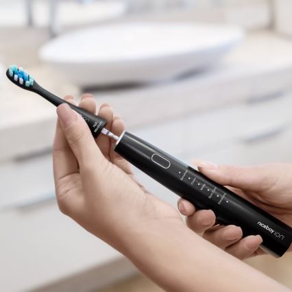 Niceboy ION Sonic - Brosse à dents sonique 800 mAh IPX7 noir