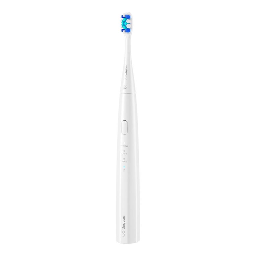 Niceboy ION Sonic Lite - Brosse à dents sonique 500 mAh IPX7 blanche