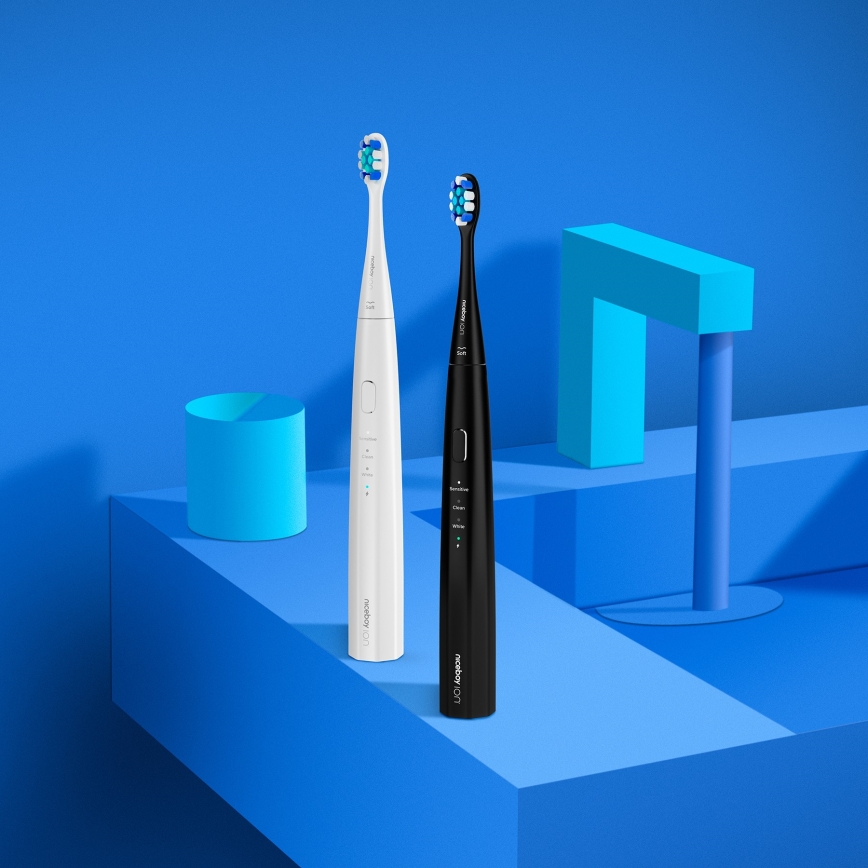 Niceboy ION Sonic Lite - Brosse à dents sonique 500 mAh IPX7 noire