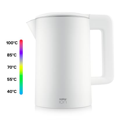 Niceboy ION ThermoKettle TK5 - Bollitore con termoregolazione 1,7 l 2200W/230V bianco