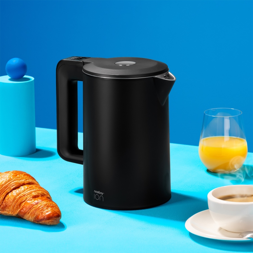 Niceboy ION ThermoKettle TK5 - Bollitore con termoregolazione 1,7 l 2200W/230V nero