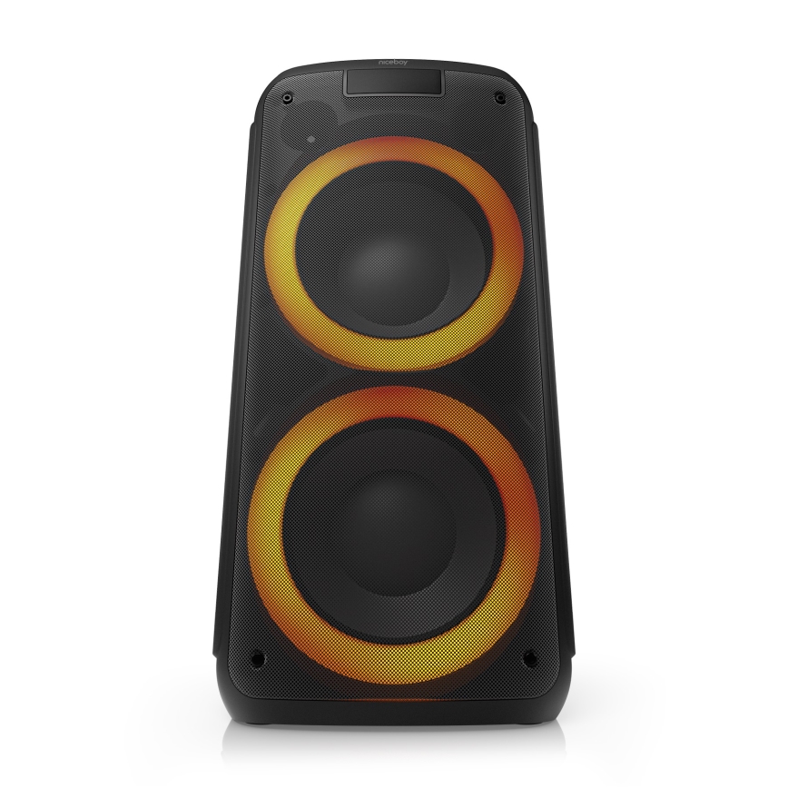 Niceboy PARTY Boss 2 - LED kabelloser Lautsprecher mit Mikrofon und Powerbank-Funktion 200W/4500 mAh + Fernbedienung