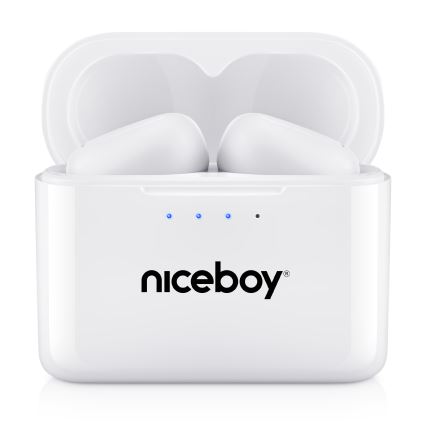 Niceboy Podsie 4 - Kabellose In-Ear-Kopfhörer IP54 weiß