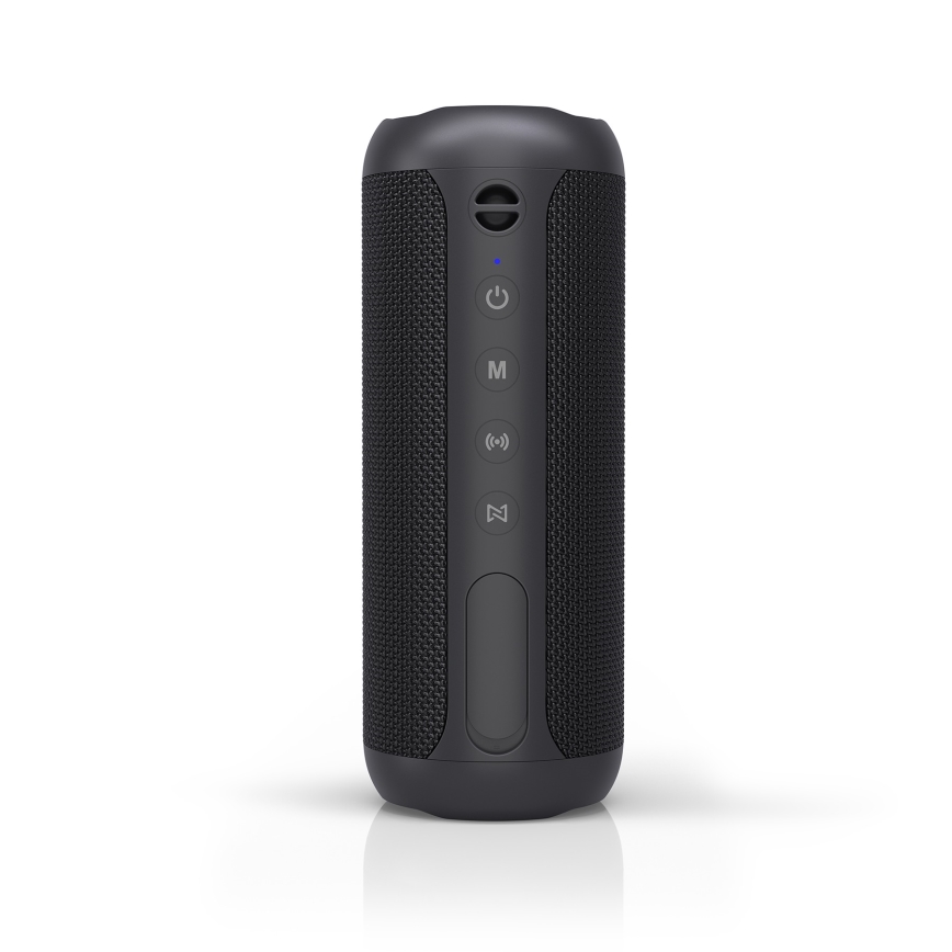 Niceboy Polaris - Altoparlante wireless LED con microfono 30W/2000 mAh IPX7 nero