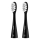Niceboy - SET 2x Ersatzbürstenkopf Soft für Zahnbürste ION Sonic und SmartSonic schwarz