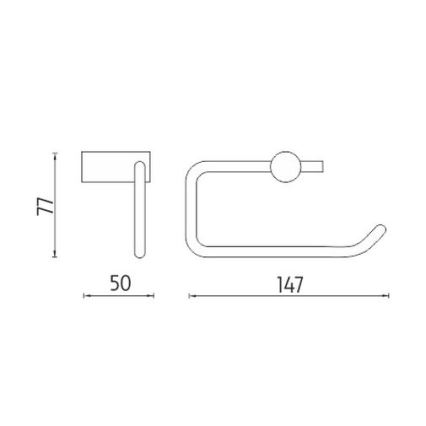 NIMCO BR 11055-26 - Porta carta igienica BORMO cromo lucido