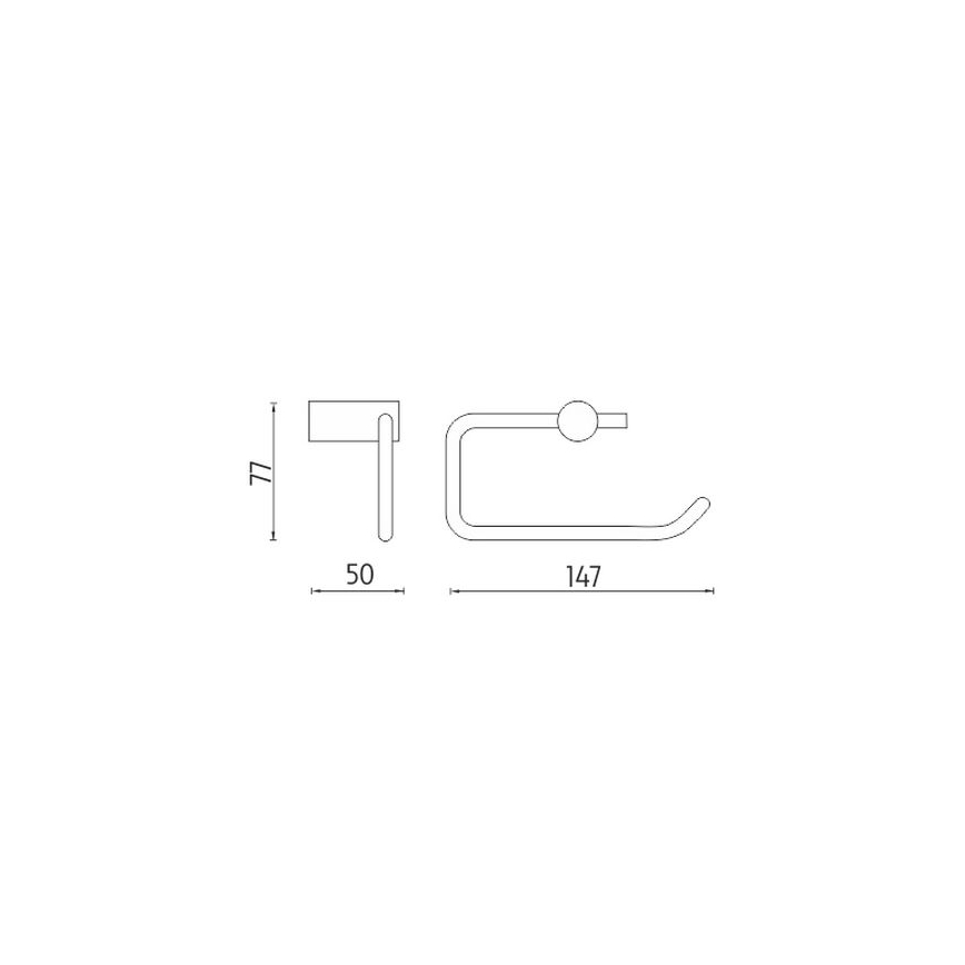 NIMCO BR 11055-26 - Porta carta igienica BORMO cromo lucido
