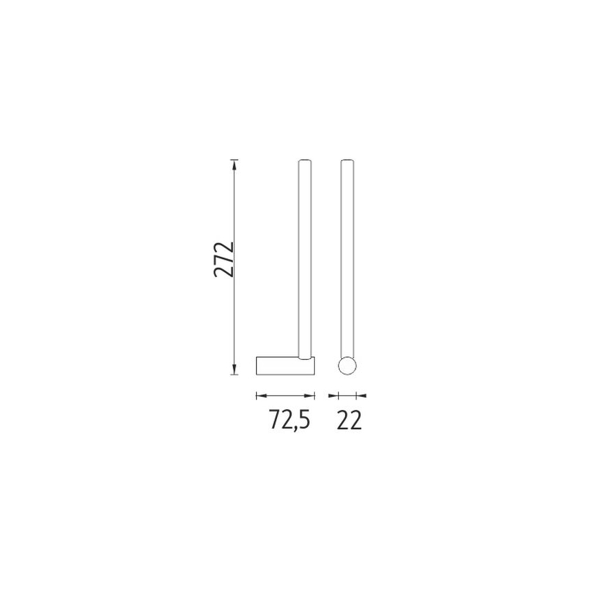 NIMCO BR 11055S-26 - Porta carta igienica BORMO cromo lucido