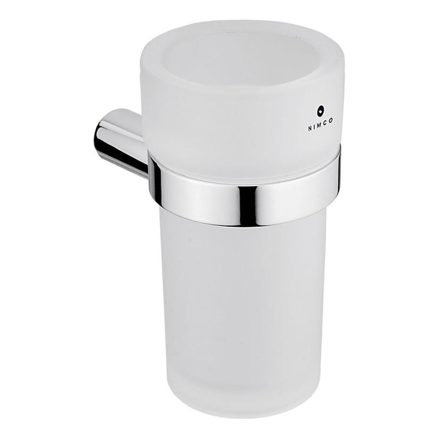 NIMCO BR 11058W-26 - Wandmontierter Zahnbürstenhalter BORMO matt Glas/glänzendes Chrom