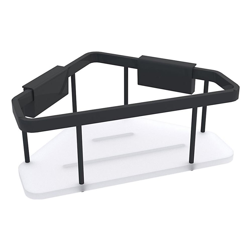 NIMCO Ki-14003-B-90 - Mensola a muro per doccia KIBO opaco nero/bianco