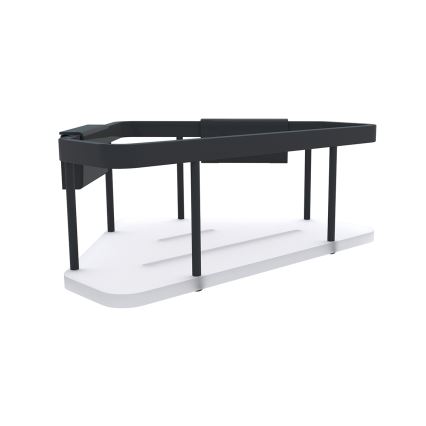 NIMCO Ki-14003-B-90 - Mensola a muro per doccia KIBO opaco nero/bianco