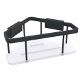 NIMCO Ki-14003-B-90 - Wandablage für Dusche KIBO matt schwarz/weiß
