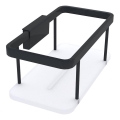 NIMCO Ki-14015-B-90 - Mensola a muro per doccia KIBO opaco nero/bianco