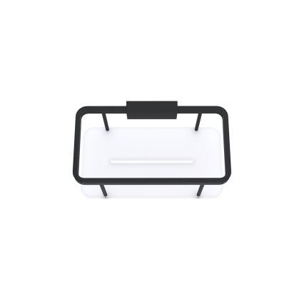 NIMCO Ki-14015-B-90 - Mensola a muro per doccia KIBO opaco nero/bianco
