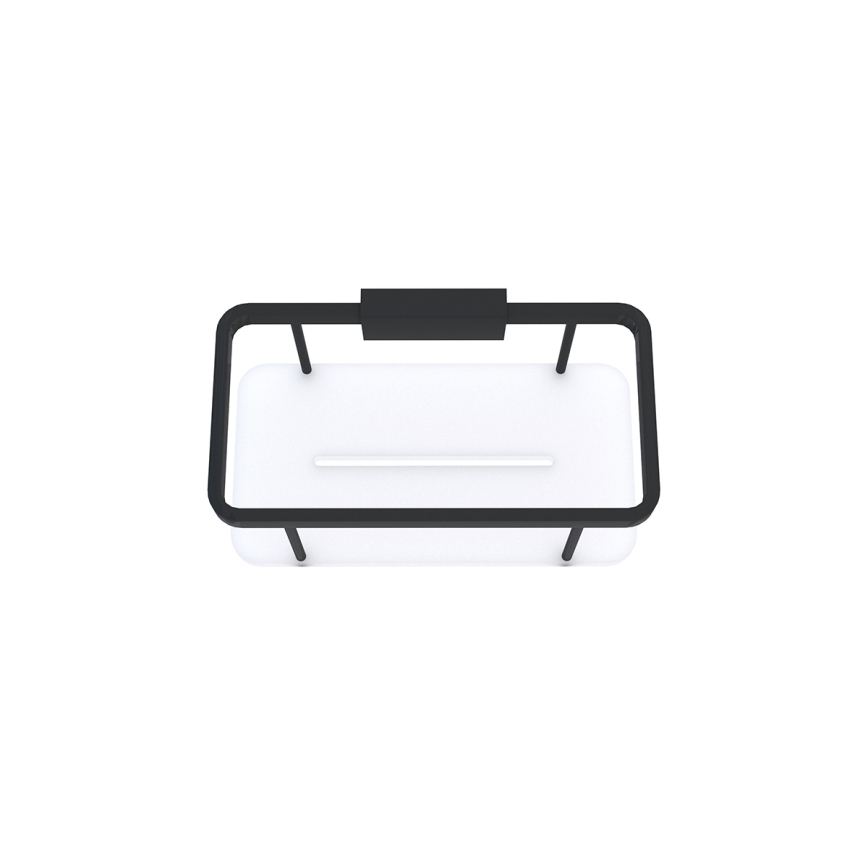 NIMCO Ki-14015-B-90 - Mensola a muro per doccia KIBO opaco nero/bianco