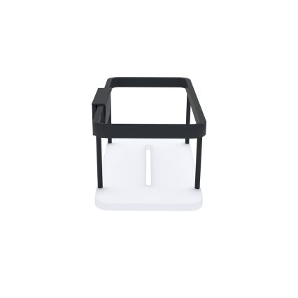 NIMCO Ki-14015-B-90 - Mensola a muro per doccia KIBO opaco nero/bianco