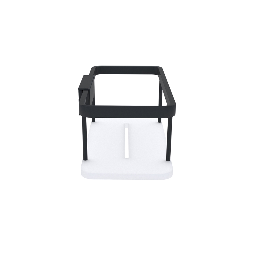 NIMCO Ki-14015-B-90 - Mensola a muro per doccia KIBO opaco nero/bianco