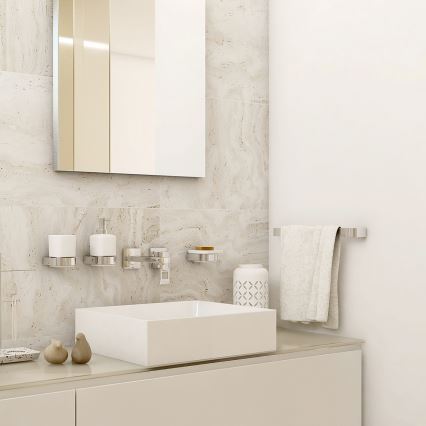 NIMCO NK 30035-26 - Appendiabiti da parete NIKAU 39 cm cromo lucido