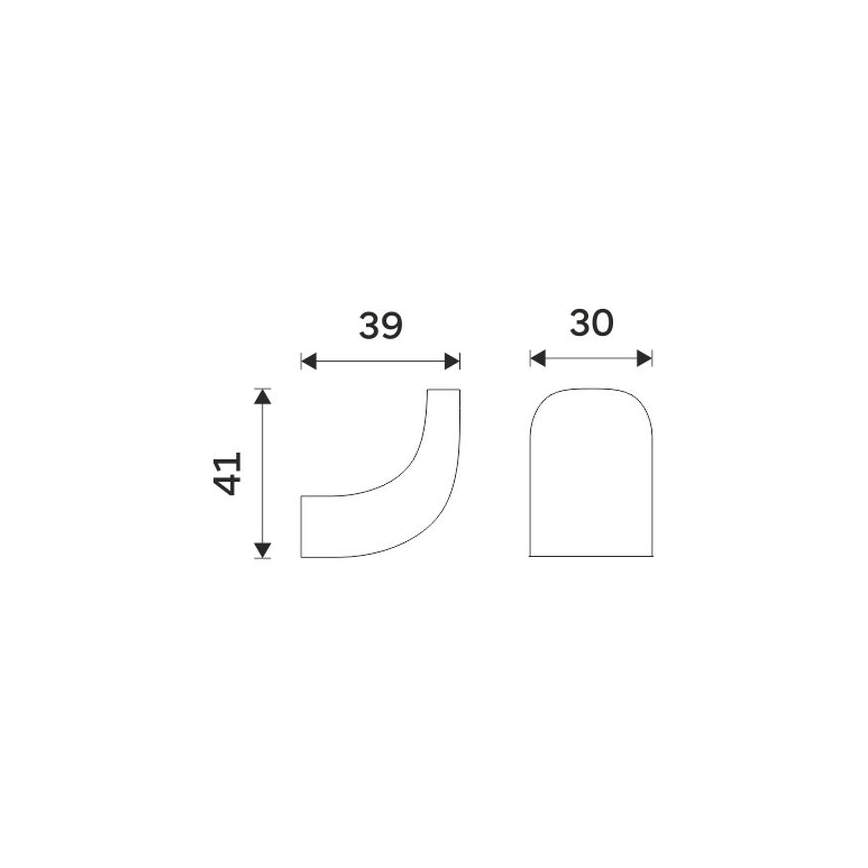 NIMCO NK 30054-26 - Gancio a muro NIKAU cromo lucido