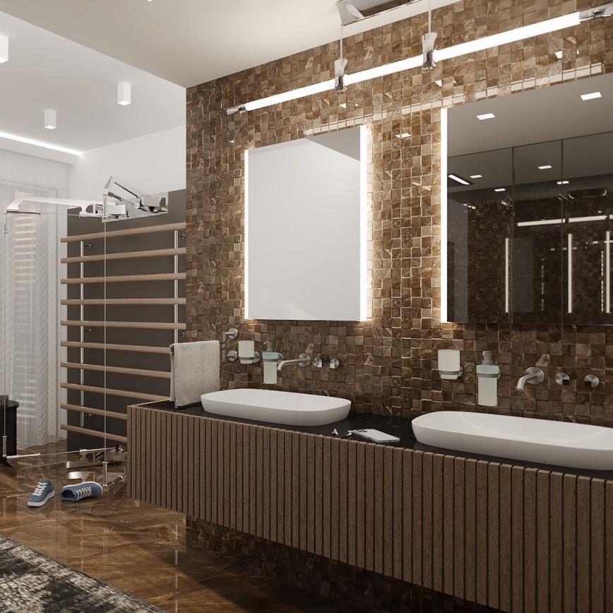 NIMCO ZP 11000 - LED-Badezimmerspiegel mit Hintergrundbeleuchtung LED/18W/230V 6500K 60x40 cm IP44