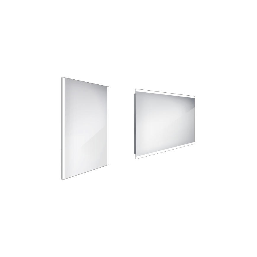 NIMCO ZP 11001 - LED-Badezimmerspiegel mit Hintergrundbeleuchtung LED/21W/230V 6500K 70x50 cm IP44