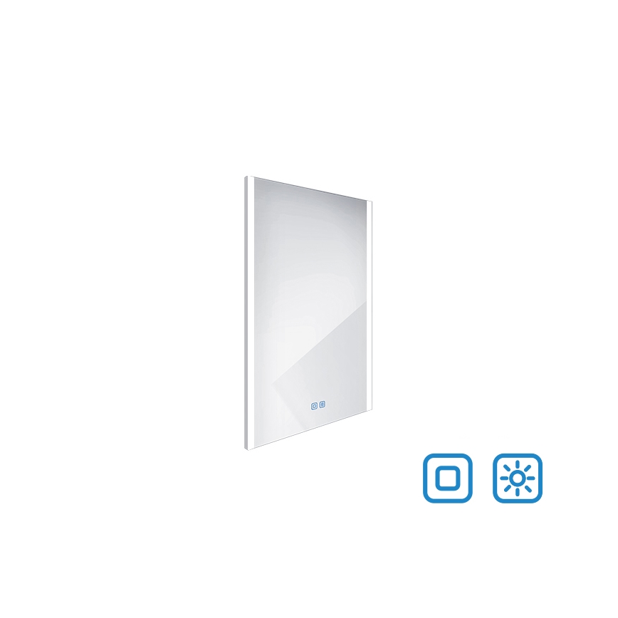NIMCO ZP 11001VX - Dimmbarer LED-Badezimmerspiegel mit Hintergrundbeleuchtung LED/21W/230V 3000-6500K 70x50 cm IP44