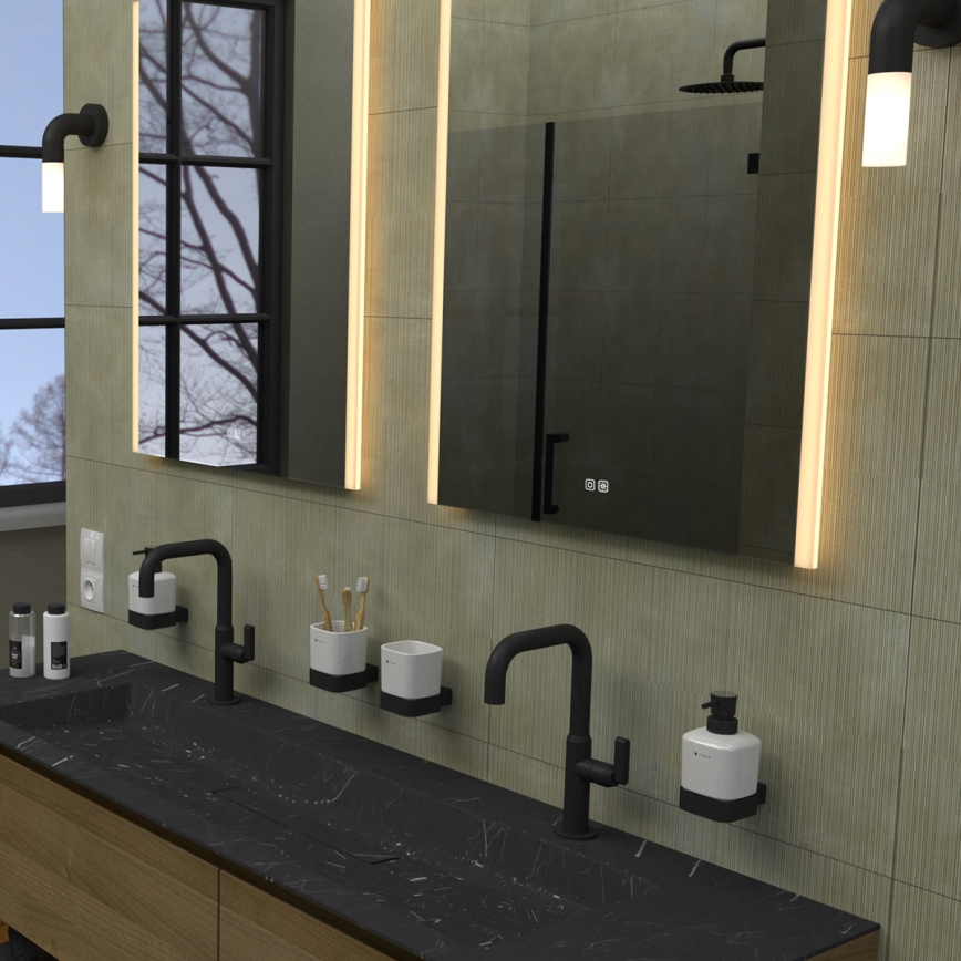 NIMCO ZP 11001VX - Specchio da bagno LED dimmerabile con retroilluminazione LED/21W/230V 3000-6500K 70x50 cm IP44