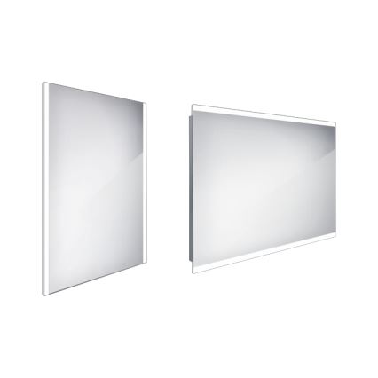 NIMCO ZP 11002 - LED-Badezimmerspiegel mit Hintergrundbeleuchtung LED/24W/230V 6500K 80x60 cm IP44