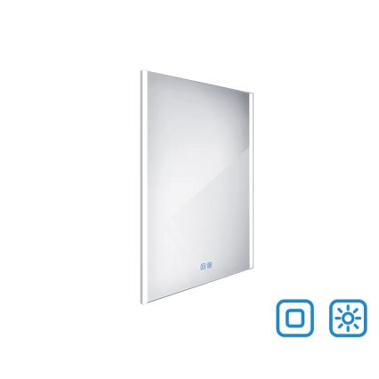 NIMCO ZP 11002VX - Dimmbarer LED-Badezimmerspiegel mit Hintergrundbeleuchtung LED/24W/230V 3000-6500K 80x60 cm IP44