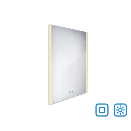 NIMCO ZP 11002VX - Dimmbarer LED-Badezimmerspiegel mit Hintergrundbeleuchtung LED/24W/230V 3000-6500K 80x60 cm IP44