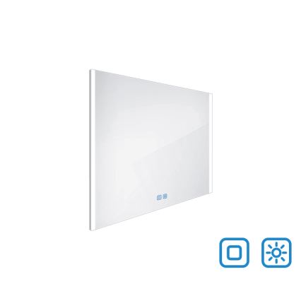 NIMCO ZP 11003V - Dimmbarer LED-Badezimmerspiegel mit Hintergrundbeleuchtung LED/21W/230V 3000-6500K 70x80 cm IP44