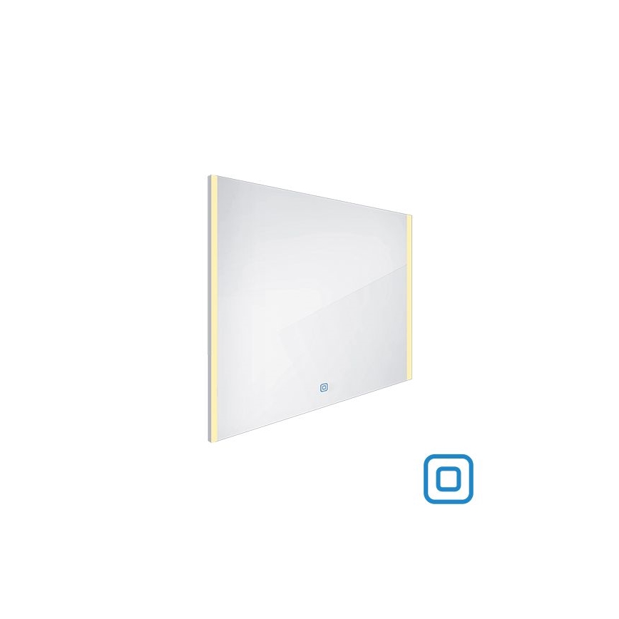 NIMCO ZP 11003V - Dimmbarer LED-Badezimmerspiegel mit Hintergrundbeleuchtung LED/21W/230V 3000-6500K 70x80 cm IP44