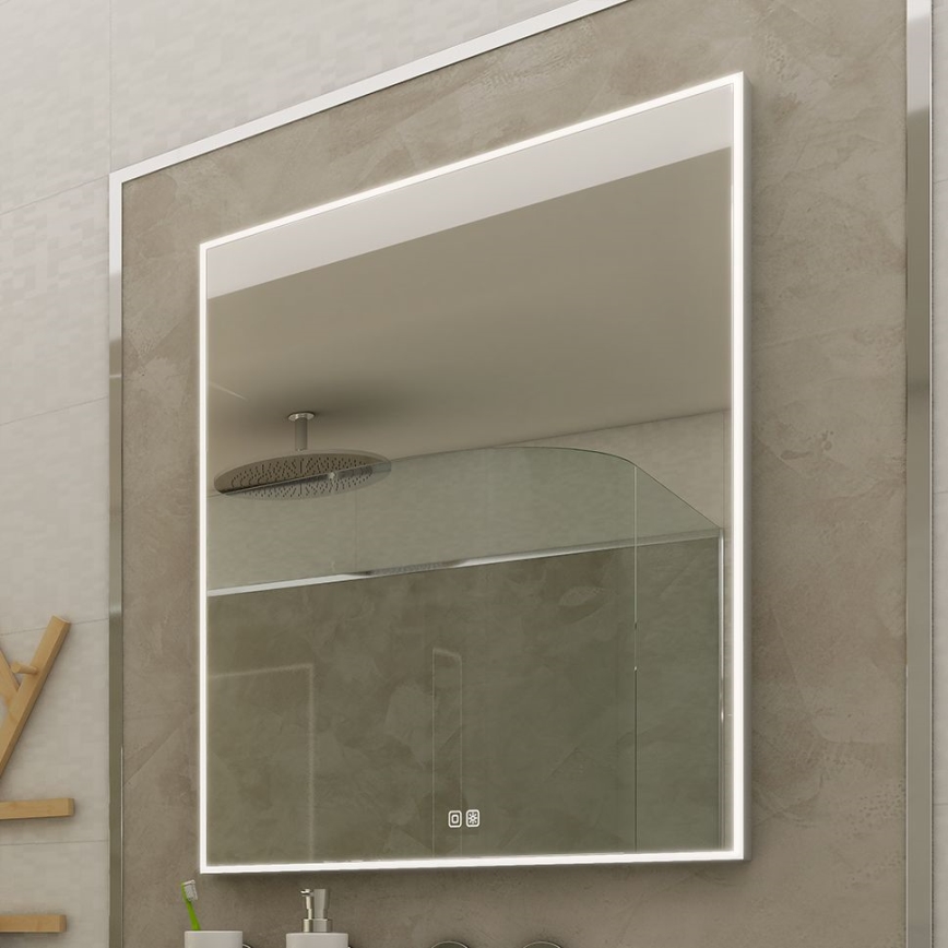 NIMCO ZP 13002VX - Dimmbarer LED-Badezimmerspiegel mit Hintergrundbeleuchtung LED/41W/230V 3000-6500K 80x60 cm IP44