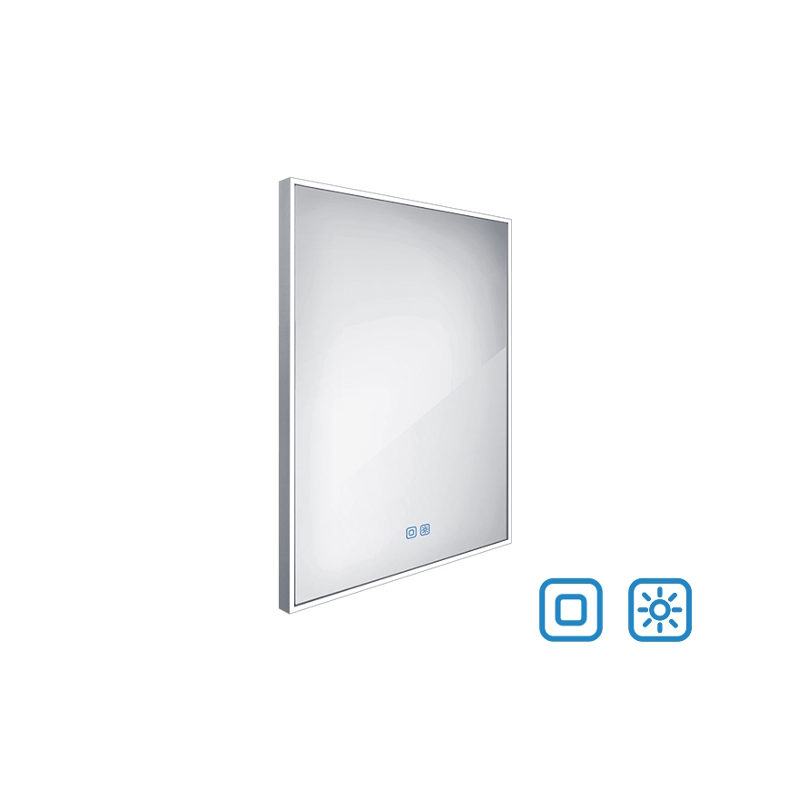 NIMCO ZP 13002VX - Dimmbarer LED-Badezimmerspiegel mit Hintergrundbeleuchtung LED/41W/230V 3000-6500K 80x60 cm IP44