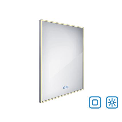 NIMCO ZP 13002VX - Dimmbarer LED-Badezimmerspiegel mit Hintergrundbeleuchtung LED/41W/230V 3000-6500K 80x60 cm IP44