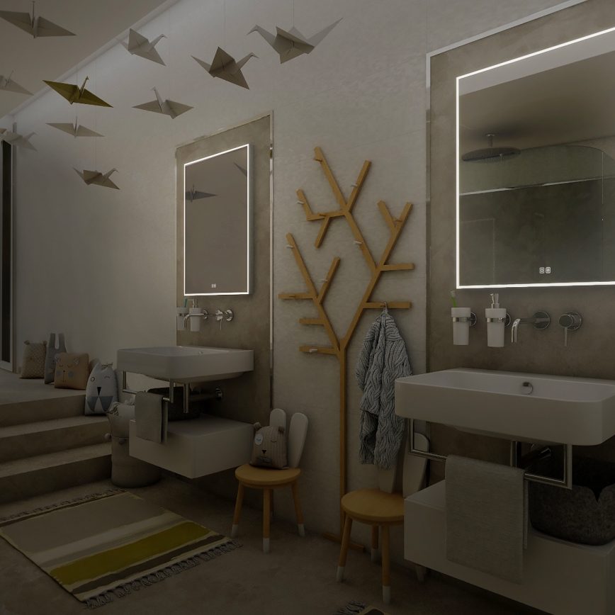 NIMCO ZP 13002VX - Miroir rétro-éclairé à intensité variable salle de bain LED/41W/230V 3000-6500K 80x60 cm IP44