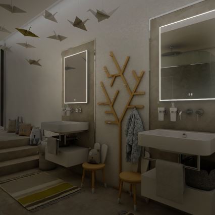 NIMCO ZP 13002VX - Specchio da bagno retroilluminato LED dimmerabile LED/41W/230V 3000-6500K 80x60 cm IP44