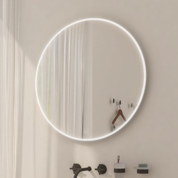 NIMCO ZP 26000R - Specchio da bagno retroilluminato a LED, 26W/230V, 6500K, Ø 60 cm, IP44