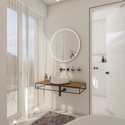 NIMCO ZP 26000R - Specchio retroilluminato LED da bagno LED/26W/230V 6500K diametro 60 cm IP44
