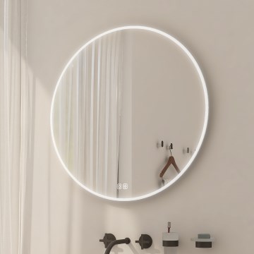 NIMCO ZP 26000RVX - Specchio da bagno LED dimmerabile con retroilluminazione LED/26W/230V 3000-6500K diametro 60 cm IP44
