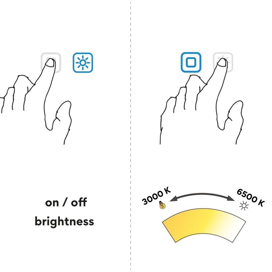 NIMCO ZPC 31000RVX-90 - Specchio da bagno retroilluminato a LED dimmerabile/20W/230V 3000–6500K Ø 60 cm nero opaco IP44